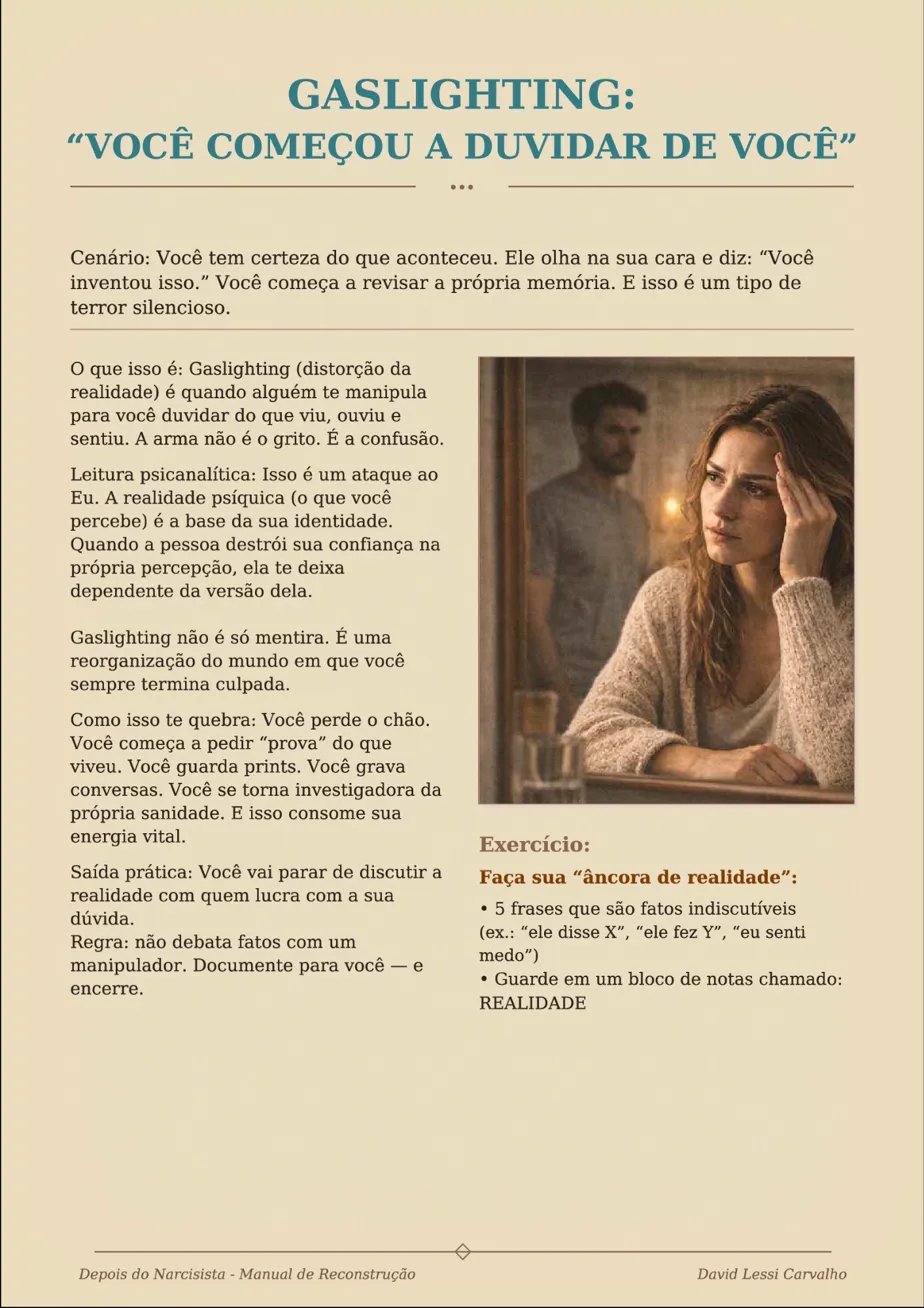 Página interna – Gaslighting